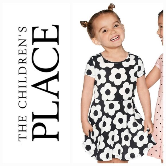 NWT Floral Dot Skater Dress Children's Place - Picture 1 of 4